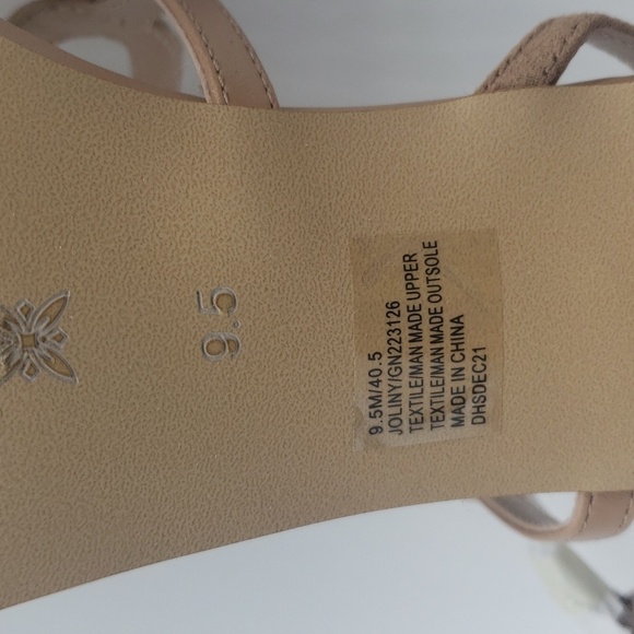 1150- BCBGENERATION Joliny Tan Rainbow Colors Women's Sandals Size 9.5 M NWT - Picture 10 of 11